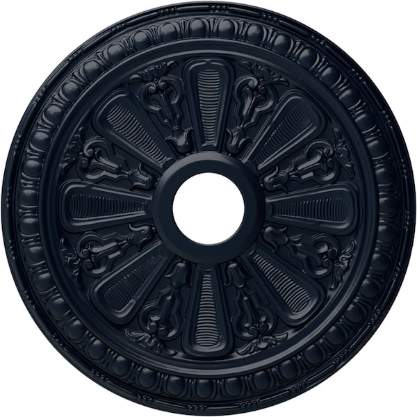 Ekena Millwork Bristol Ceiling Medallion (Fits Canopies up to 3 7/8"), 23 1/2"OD x 3 7/8"ID x 1"P, Midnight Dream CM23BIMDF - main